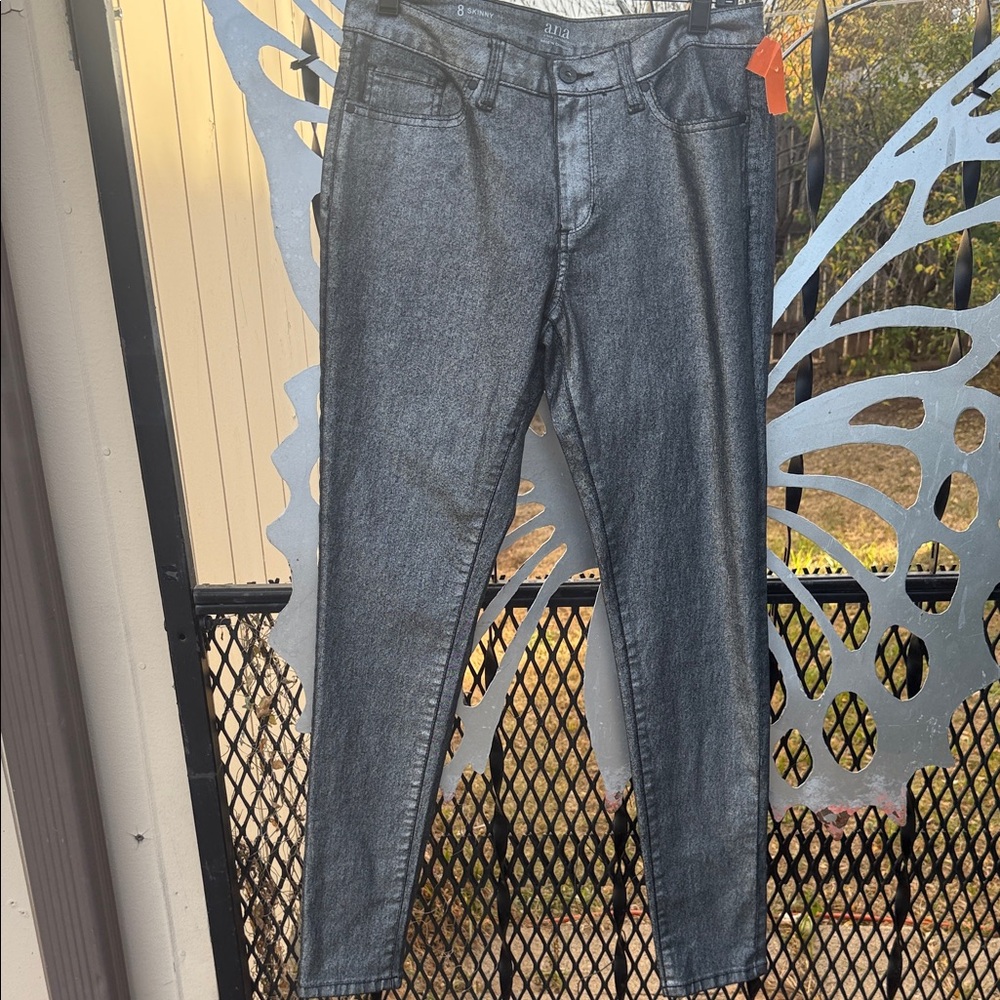 a.n.a Charcoal Skinny Jeans